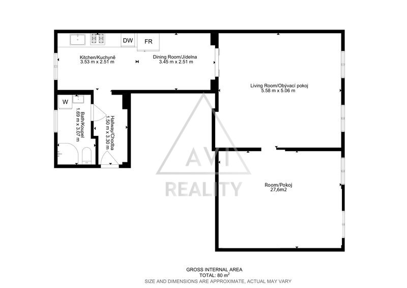 Prodej bytu 3+1 78 m² – Praha 8 Karlín investiční příležitost s potenciálem do budoucna