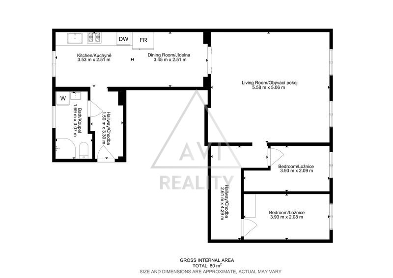 Prodej bytu 3+1 78 m² – Praha 8 Karlín investiční příležitost s potenciálem do budoucna